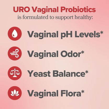OPositiv URO Vaginal Probiotics for Women 60 Count (Pack of 2)