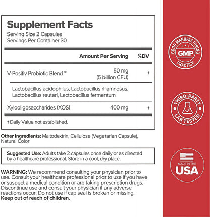 OPositiv URO Vaginal Probiotics for Women 60 Count (Pack of 2)